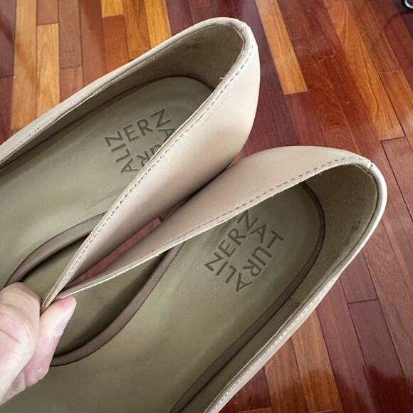 Naturalizer Karina Square Toe Block Heel Pumps Dressy Beige Size 10.5 Neutral - Picture 4 of 7